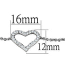 Cute Bracelets 3W713 Rhodium Brass Bracelet with AAA Grade CZ