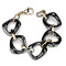 Silver Bracelets Gold Bangle Bracelet 3W1011 Rose Gold - Stainless Steel Bracelet with Ceramic Alamode Fashion Jewelry Outlet