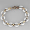 Silver Bracelets Gold Bangle Bracelet 3W1015 Rose Gold - Stainless Steel Bracelet with Ceramic Alamode Fashion Jewelry Outlet