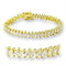 Gold Bracelet For Women 47105 Gold Brass Bracelet with AAA Grade CZ
