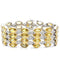 Gold Bracelet For Women LO1459 Gold+Rhodium Brass Bracelet with CZ