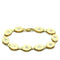 Gold Bracelet For Women LO2010 Matte Gold & Gold Brass Bracelet with CZ