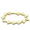 Gold Bracelet For Women LO2012 Matte Gold & Gold Brass Bracelet with CZ