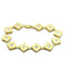 Silver Bracelets Gold Bracelet For Women LO2017 Matte Gold & Gold Brass Bracelet with CZ Alamode Fashion Jewelry Outlet