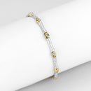 Gold Bracelet LO4734 Gold+Rhodium Brass Bracelet with AAA Grade CZ