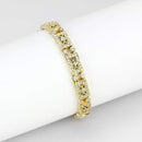 Gold Bracelet LO4735 Gold Brass Bracelet with AAA Grade CZ