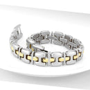 Gold Bracelet LO4739 Gold+Rhodium White Metal Bracelet