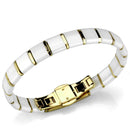 Gold Charm Bracelet 3W989 Gold - Stainless Steel Bracelet with Ceramic