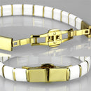 Gold Charm Bracelet 3W989 Gold - Stainless Steel Bracelet with Ceramic