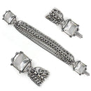 Silver Bracelets Silver Bracelet For Women LO1276 Antique Silver Brass Bracelet with Synthetic Alamode Fashion Jewelry Outlet