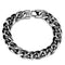 Silver Bracelets Smart Bracelet 3W1000 Stainless Steel Bracelet with Ceramic in Jet Alamode Fashion Jewelry Outlet