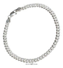 Silver Bracelets Sterling Silver Bracelet: 8" 060 4mm Charm Link Bracelet JadeMoghul