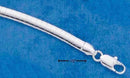 18" Sterling Silver 4mm Omega Chain
