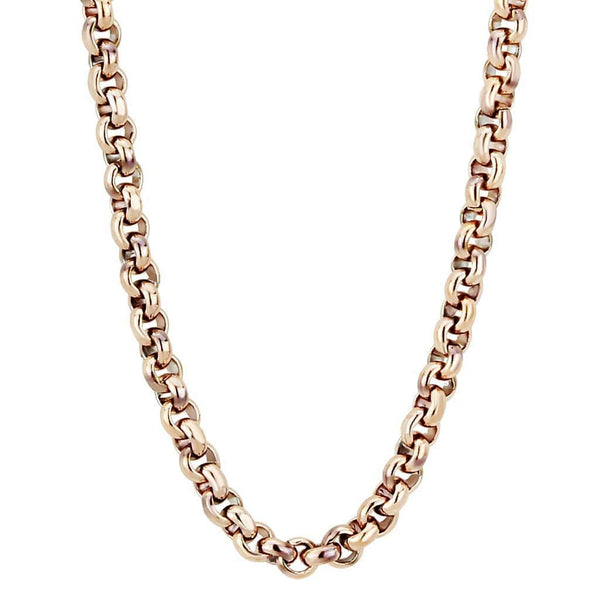 Silver Chains Gold Chain TK2425R Rose Gold - Stainless Steel Chain Alamode Fashion Jewelry Outlet