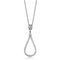 Silver Charms & Pendants Chain Necklace 3W1019 Rhodium Brass Chain Pendant with AAA Grade CZ Alamode Fashion Jewelry Outlet
