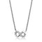 Silver Charms & Pendants Chain Necklace 3W1022 Rhodium Brass Chain Pendant with AAA Grade CZ Alamode Fashion Jewelry Outlet
