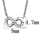 Silver Charms & Pendants Chain Necklace 3W1022 Rhodium Brass Chain Pendant with AAA Grade CZ Alamode Fashion Jewelry Outlet