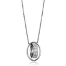 Silver Charms & Pendants Chain Necklace 3W1032 Rhodium Brass Chain Pendant with AAA Grade CZ Alamode Fashion Jewelry Outlet