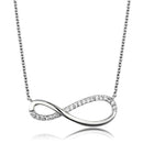 Silver Charms & Pendants Chain Necklace 3W1033 Rhodium Brass Chain Pendant with AAA Grade CZ Alamode Fashion Jewelry Outlet