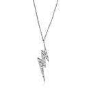 Chain Necklace 3W1038 Rhodium Brass Chain Pendant with AAA Grade CZ