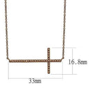 Silver Charms & Pendants Chain Necklace 3W1131 Coffee light Brass Chain Pendant with AAA Grade CZ Alamode Fashion Jewelry Outlet