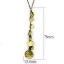 Chain Necklace LO3713 Antique Copper Brass Chain Pendant