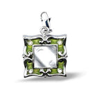 Chain Pendants 43503 Rhodium Brass Pendant with Top Grade Crystal