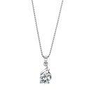 Chain Pendants LO4165 Rhodium Brass Chain Pendant with AAA Grade CZ
