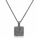Crystal Pendant LO3471 TIN Cobalt Brass Chain Pendant with Crystal