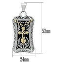 Gold Pendant For Women TK455 Gold+Rhodium Stainless Steel Chain Pendant