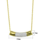Gold Pendant For Women TS452 Gold+Rhodium 925 Sterling Silver Chain Pendant