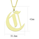 Gold Pendant LO228 Gold Brass Chain Pendant