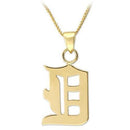 Gold Pendant LO336 Gold White Metal Chain Pendant