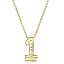 Gold Pendant LO3460 Flash Gold Brass Chain Pendant with Top Grade Crystal