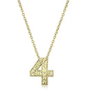 Gold Pendant LO3462 Flash Gold Brass Chain Pendant with Top Grade Crystal