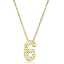 Gold Pendant LO3463 Flash Gold Brass Chain Pendant with Top Grade Crystal