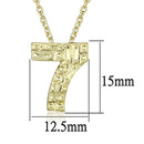 Gold Pendant LO3464 Flash Gold Brass Chain Pendant with Top Grade Crystal