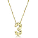 Gold Pendant LO3467 Flash Gold Brass Chain Pendant with Top Grade Crystal