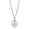 Pendants 3W1376 Rhodium 925 Sterling Silver Chain Pendant with CZ