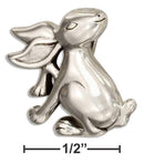 Silver Charms & Pendants Sterling Silver Bunny Rabbit Pendant JadeMoghul Inc.