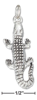 Silver Charms & Pendants Sterling Silver Charm: Alligator Charm JadeMoghul