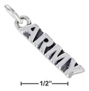 Silver Charms & Pendants Sterling Silver Charm: Antiqued "army" Charm JadeMoghul