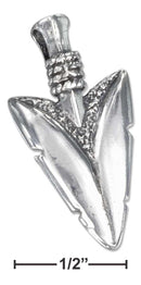 Silver Charms & Pendants Sterling Silver Charm: Antiqued Arrowhead Pendant JadeMoghul