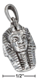Silver Charms & Pendants Sterling Silver Charm: Antiqued King Tut Charm JadeMoghul