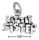 Silver Charms & Pendants Sterling Silver Charm: Antiqued "little Sister" Charm JadeMoghul