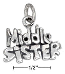 Silver Charms & Pendants Sterling Silver Charm: Antiqued "middle Sister" Charm JadeMoghul