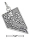 Silver Charms & Pendants Sterling Silver Charm:  Antiqued Nevada State Charm JadeMoghul