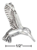 Silver Charms & Pendants Sterling Silver Charm: Antiqued Three Dimensional Hummingbird Pendant JadeMoghul