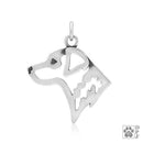 Silver Charms & Pendants Sterling Silver Charm: Chesapeake Bay Retriever Pendant, Head JadeMoghul Inc.