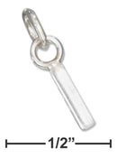 Silver Charms & Pendants Sterling Silver Charm: Fine Lined Letter "i" Charm JadeMoghul